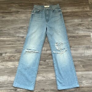 High waisted wide leg Mother denim